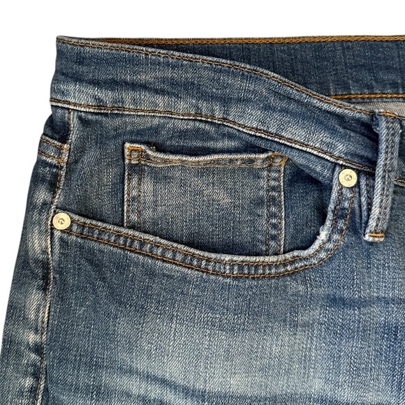 Frame Denim L’Homme Slim Dark Blue Feathered Fade LMH691 Azul 94% Cotton 38x30 - Picture 5 of 15